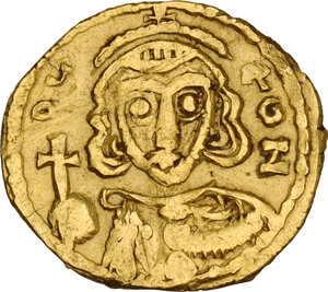 obverse: Leo III, the Isaurian (717-741). AV Tremissis, Naples mint