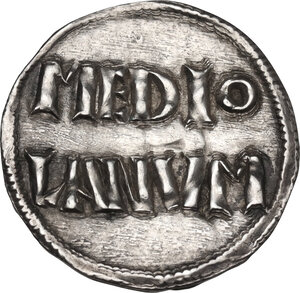 reverse: Milano. Ludovico il Pio (814-840). Denaro