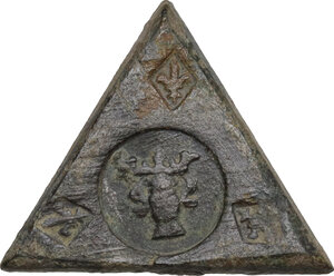 obverse: Napoli. Periodo Angioino (1266-1442). . Peso monetale del carlino, XIV secolo