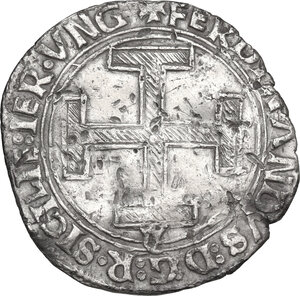 obverse: Napoli. Ferdinando I d Aragona (1458-1494). Coronato