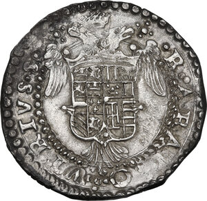 reverse: Napoli. Carlo V d Asburgo (1516-1556). Mezzo Ducato
