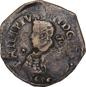 obverse: Napoli. Filippo IV di Spagna (1621-1665). Grano 1636