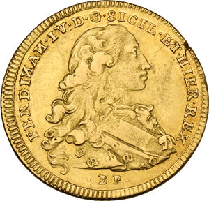 obverse: Napoli. Ferdinando IV di Borbone (1759-1816). 6 ducati 1768