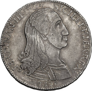 obverse: Palermo. Ferdinando III (1759-1816). 12 Tarì 1799