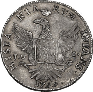 reverse: Palermo. Ferdinando III (1759-1816). 12 Tarì 1799