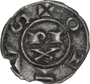 obverse: Parma. Repubblica a nome di Ottone IV (1208-1209). Denaro piccolo