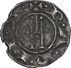 reverse: Parma. Repubblica a nome di Ottone IV (1208-1209). Denaro piccolo