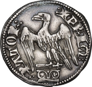 obverse: Pisa. Repubblica a nome di Federico I (1155-1312). Grosso da 2 soldi o aquilino minore