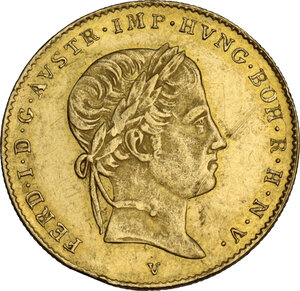 obverse: Venezia. Ferdinando I d Asburgo-Lorena (1835-1848). Ducato 1844