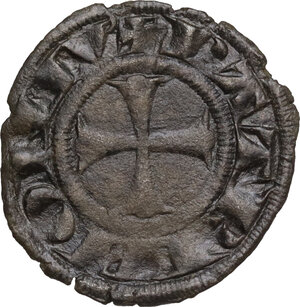 reverse: Viterbo. Sede Vacante (1268-1271), Camerlengo Pietro di Montebruno. Denaro paparino