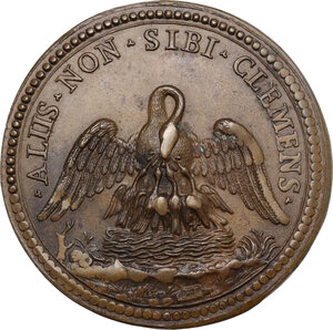 reverse: Clemente IX (1667-1669), Giulio Girolamo Rospigliosi. Medaglia straordinaria A. I per la clemenza del Papa