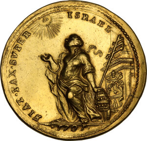 reverse: Clemente XI (1700-1721), Giovanni Francesco Albani. Medaglia annuale A. I