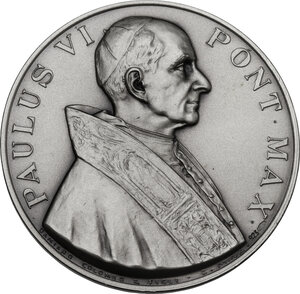 obverse: Paolo VI (1963-1978), Giovanni Battista Montini. . Medaglia per il Giubileo del 1975