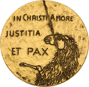 reverse: Paolo VI (1963-1978), Giovanni Battista Montini. . Medaglia annuale A.XIV