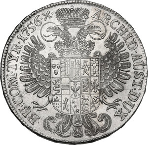 reverse: Austria. Maria Theresia (1740-1780). Taler 1756, Hall mint