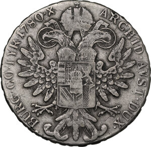 reverse: Austria. Maria Theresia (1740-1780). Taler 1780