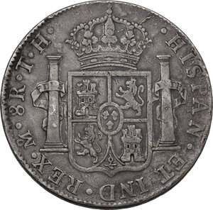 reverse: Mexico. Charles IV (1788-1808). 8 reales 1794 TH, Mexico City