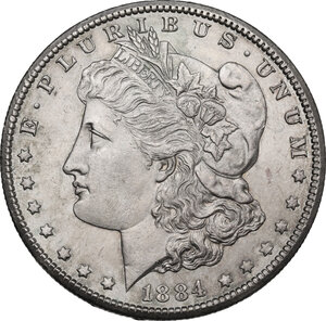obverse: USA. Morgan Dollar 1884 CC, Carson City
