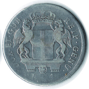 reverse: GENOVA - Dogi Biennali - 4 Lire 1794.