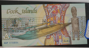 obverse: COOK ISLANDS - 3 Dollars 1992 2 biglietti