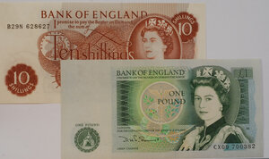 obverse: INGHILTERRA - Bank of England - Lotto di 2 biglietti