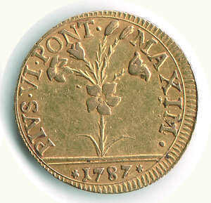 reverse: BOLOGNA - Pio VI - Doppia 1787.