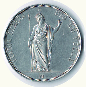 obverse: MILANO - Governo provvisorio 1848 - 5 Lire.