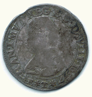 obverse: MODENA - Francesco I - 2 Lire 1657 - MIR 771.