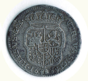 reverse: NAPOLI - Carlo II - Carlino 1689.