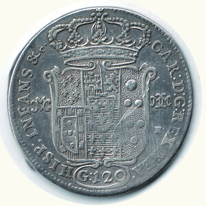 reverse: NAPOLI - Carlo di Borbone - Sebeto da 120 Gr.