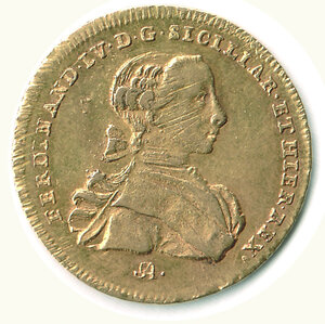 obverse: NAPOLI - Ferdinando IV - 6 Ducati 1764.