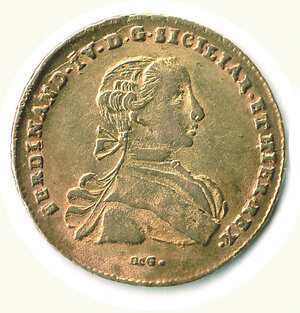 obverse: NAPOLI - Ferdinando IV - 6 Ducati 1767.