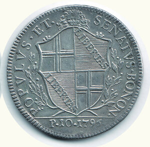 reverse: BOLOGNA - Governo popolare - 10 Paoli 1796.