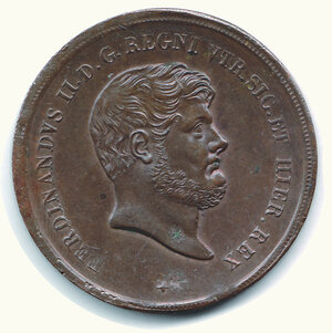 obverse: NAPOLI Ferdinando II - 10 Tornesi 1856
