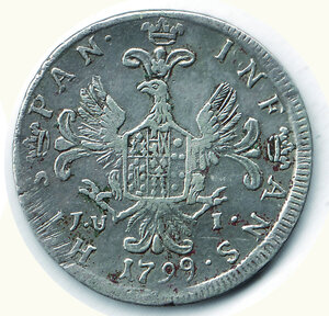 reverse: PALERMO - Ferdinando III - 6 Tarì 1799.