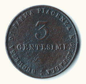 reverse: PARMA - Maria Luigia (1815-1847) - 3 Cent. 1830.