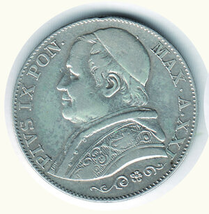 obverse: ROMA - Pio IX (1846-1878) - 2 Lire 1866.