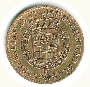 reverse: SAVOIA - Vittorio Emanuele I (1802-1821) - 20 Lire 1816.