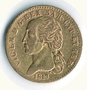 obverse: SAVOIA - VITTORIO EMANUELE  I (1802-1821) - 20 Lire 1817