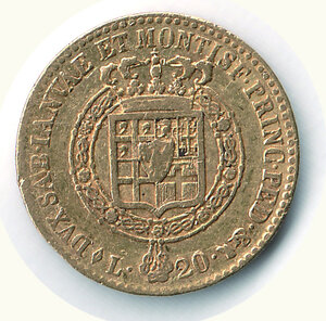 reverse: SAVOIA - VITTORIO EMANUELE  I (1802-1821) - 20 Lire 1817