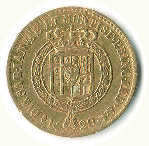 reverse: SAVOIA - Vittorio Emanuele I (1802-1821) - 20 Lire 1818.