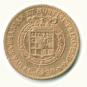 reverse: SAVOIA - Vittorio Emanuele I (1802-1821) - 20 Lire 1819.