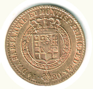 reverse: SAVOIA - Vittorio Emanuele I - 20 Lire 1820.