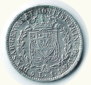 reverse: SAVOIA - Carlo Felice - 1827 Ge.