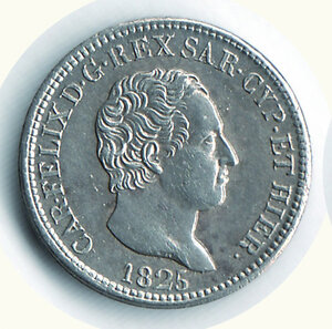 obverse: SAVOIA - Carlo Felice - 50 Cent. 1826 To - Bell’esemplare.