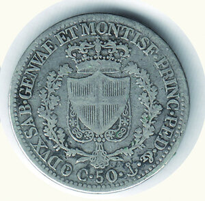 reverse: SAVOIA - CARLO FELICE - 50 Cent. 1826 Ge.