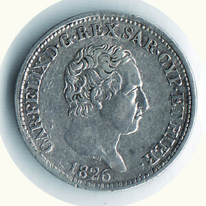 obverse: SAVOIA - CARLO FELICE - 50 Cent. 1826 To.