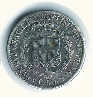 reverse: SAVOIA - CARLO FELICE - 50 Cent. 1827  To.
