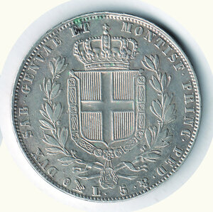 reverse: SAVOIA - Carlo Alberto - 5 Lire 1848 Ge.
