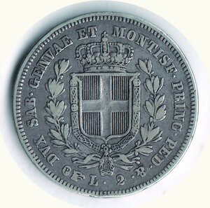 reverse: SAVOIA - Carlo Alberto - (1831-1849) - 2 Lire 1842 To.
